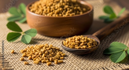 Healthy Fenugreek Seeds Natural Spice and Herb