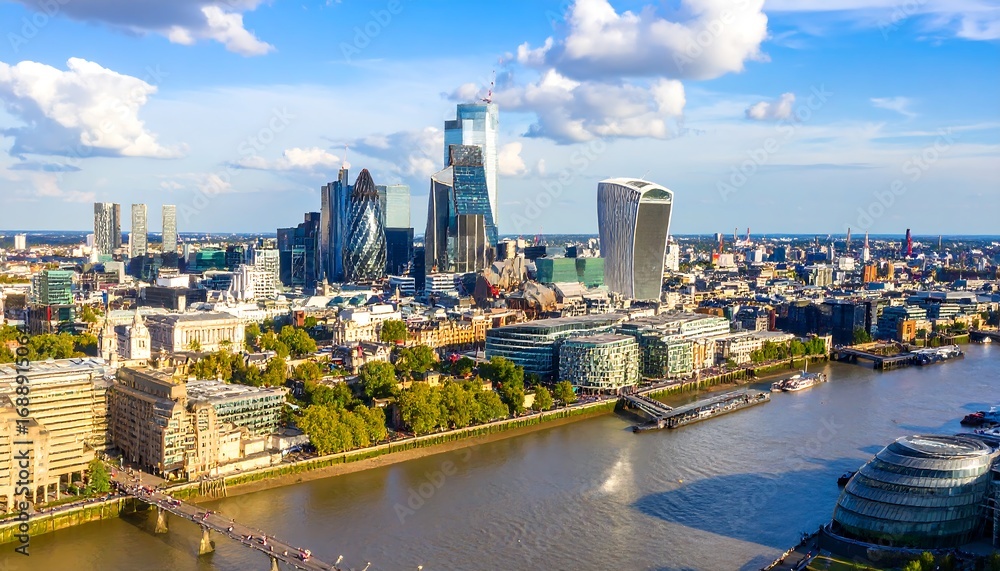 Fototapeta premium Panoramic London skyline view