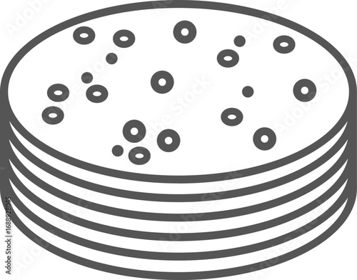 귀여운 디저트 푸드 아이콘 60종 세트 | Food Icons Bundle (SVG, PNG, AI) | Line Icons for Commercial Use, Instant Download
