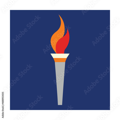 Torch flame symbol