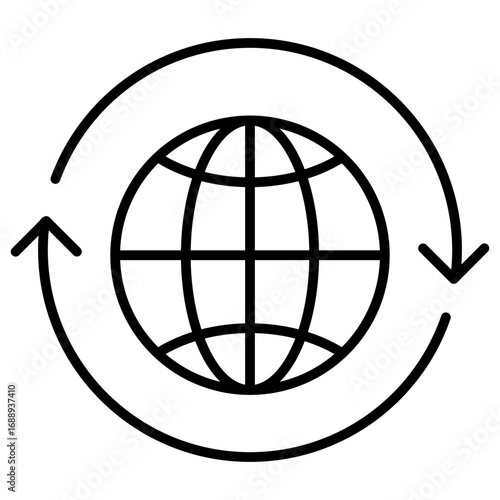Globalization Outline Icon