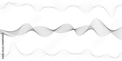 Abstract business and technology background with black lines wave stripe design.  template, background. Vector illustration. 