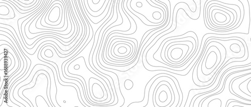 Topographic map pattern background vector. Abstract mountain terrain map background with abstract shape line texture. packaging , web, geographic grid map vector illustration.