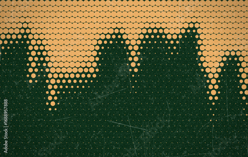 Grunge halftone gradient background. Faded grit noise texture. Colorful wallpaper. Retro pixelated backdrop. Anime or manga style comic overlay. Vector graphic design textured Grunge scratch template.