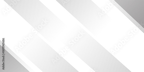 Black white line half tone texture gradation. Technology lines concept. Vanishing thin wallpaper for overlay. Simple presentation.