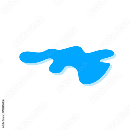 Teardrop and puddle vector