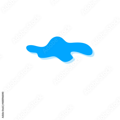 Teardrop and puddle vector