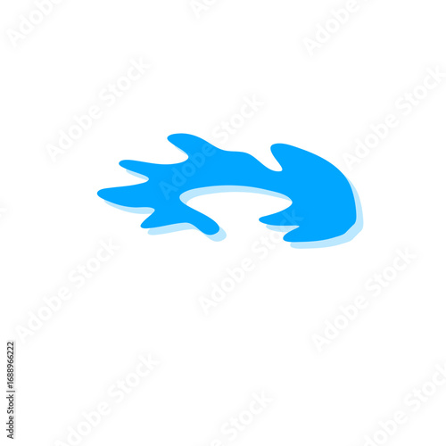 Teardrop and puddle vector