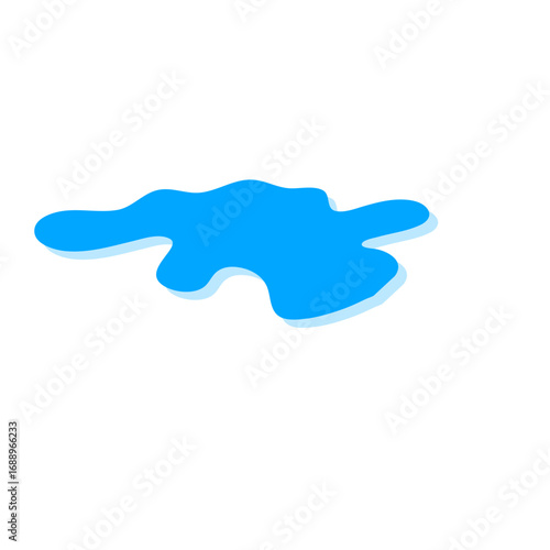 Teardrop and puddle vector