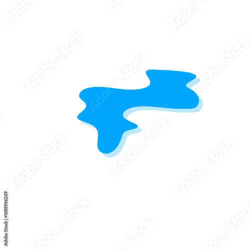 Teardrop and puddle vector