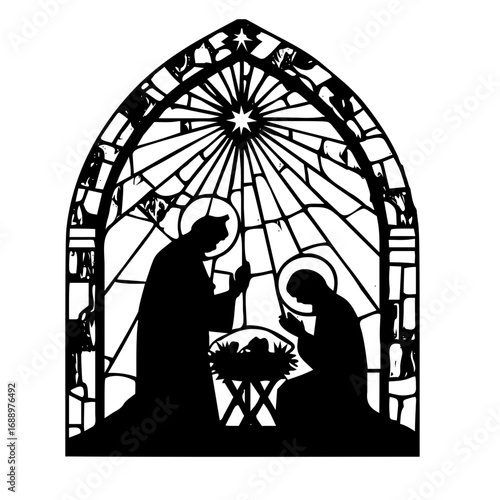 Believers silhouette illustration icon 