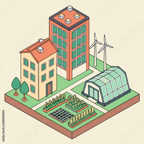 vector illustration of city