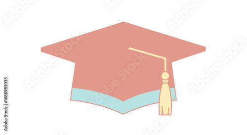A Graduation Cap Symbolizing Academic Achievement and the End of a Scholastic Journey