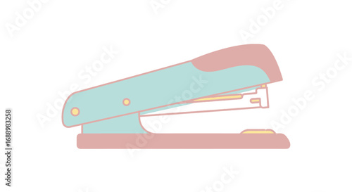 A Pastel Colored Stapler for Your Desk and Office Supplies Needs with Ergonomic Design for Easy Use