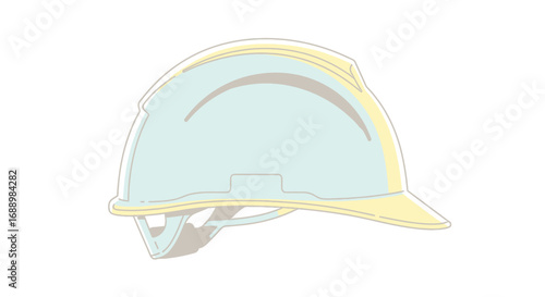 A Durable Protective Hard Hat for Construction Workers and Safety Professionals Ensuring Head Protection on Job Sites