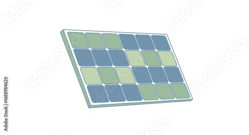 Modern Solar Panel Design Utilizing Interleaved Blue and Green Photovoltaic Cells for Enhanced Energy Capture and Aesthetic Appeal on Rooftops and Buildings