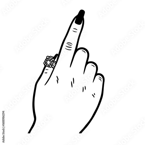 hand with finger