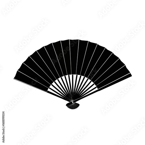black and white fan