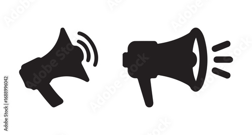 vector illustration of a megaphone