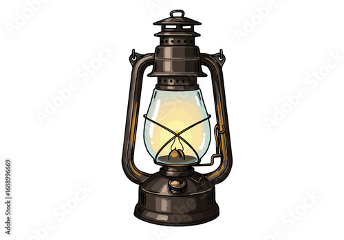 vintage oil lamp
