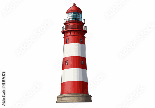 lighthouse isolated on white