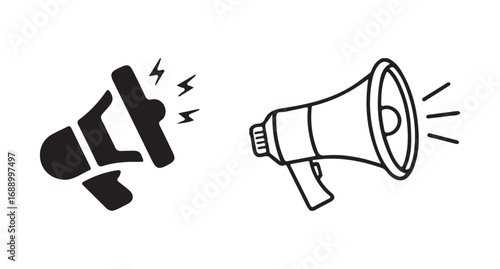 megaphone isolated on white