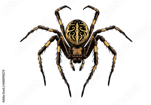 spider on a white background