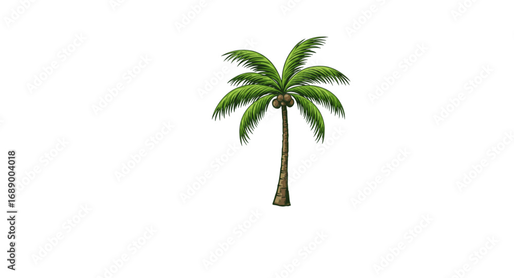 Obraz premium palm tree vector illustration