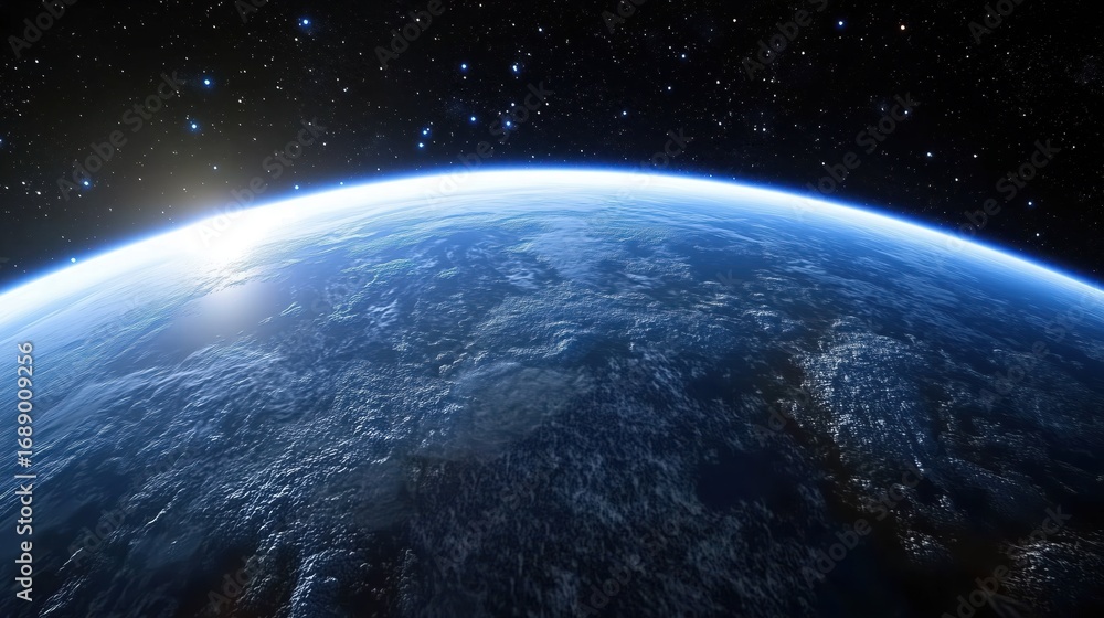 Fototapeta premium Earth from Space: A Blue Planet