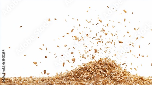 Grain avalanche in midair suspension