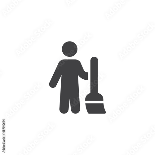 Household chores solid icon