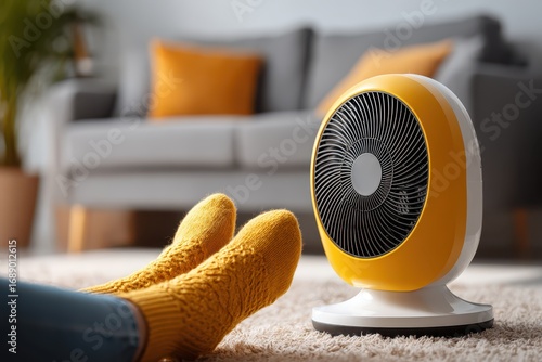 Cozy warmth with electric fan heater