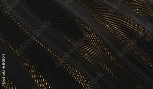 Fluttering, Kevlar texture, 3D illustration