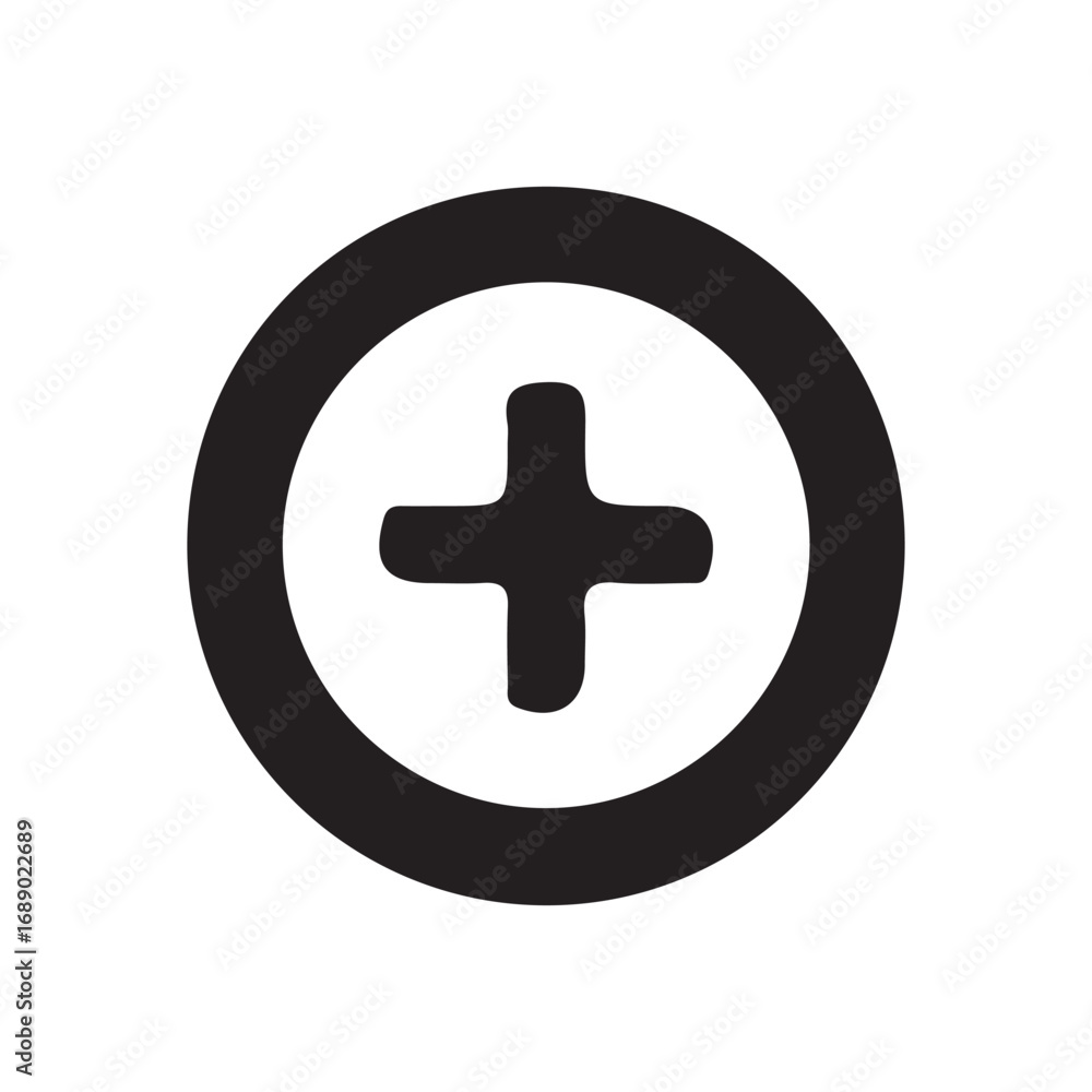 Obraz premium plus and minus icon