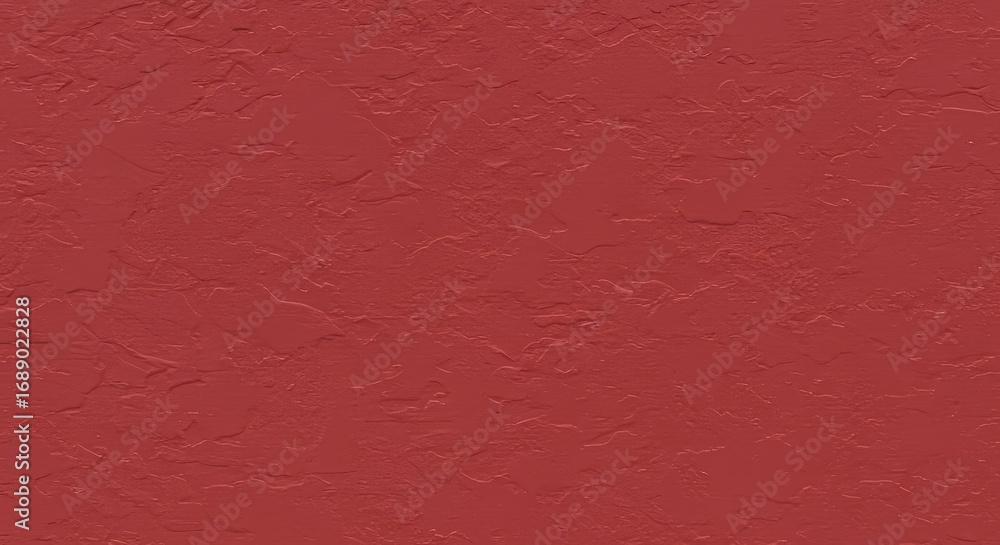 Fototapeta premium A textured red wall with a subtle plaster finish.