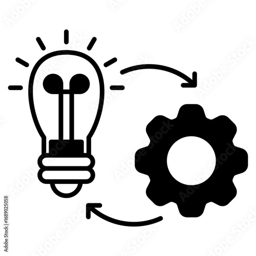 Implementation outline mixed icon