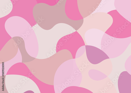 Soft pink abstract organic shapes seamless pattern