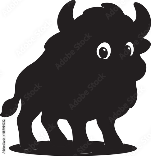 cartoon rhino vector illustration