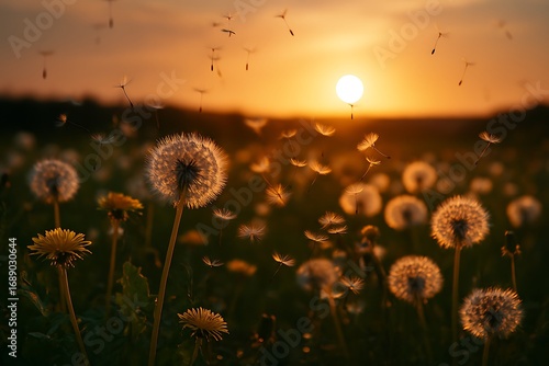 Wallpaper Mural Dandelion Cycle of Life Torontodigital.ca