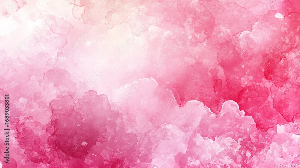 Fototapeta premium artistic pastel texture of streaked watercolor texture with pastel shades in baby pink, backlit pastel mood, glossy watercolor finish