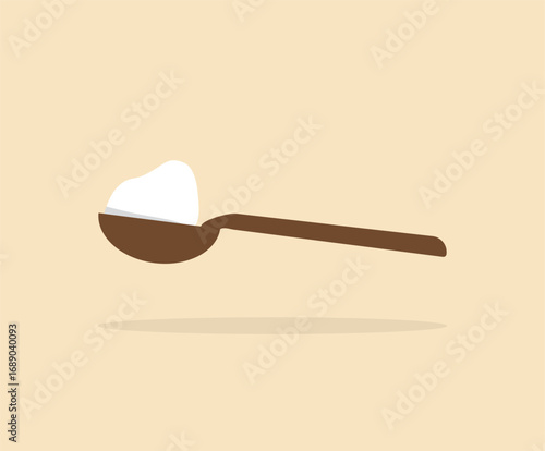 sugar spoon icon concept design