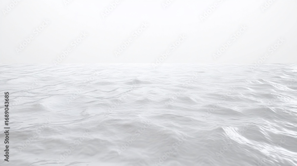 Obraz premium Calm wavy white ocean surface