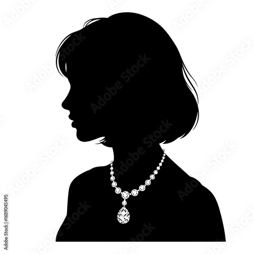 woman with necklace
