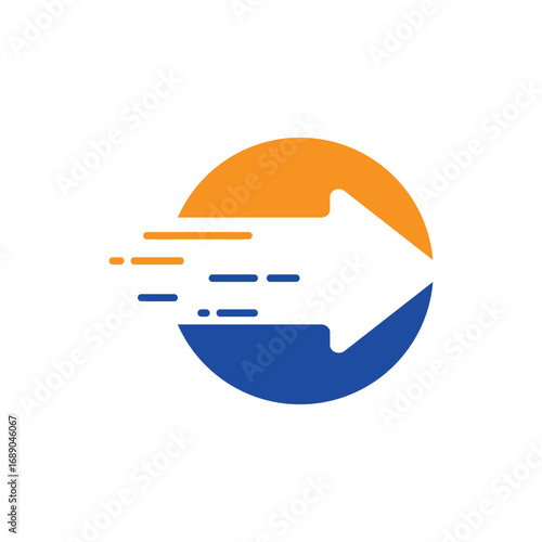 Arrow illustration logo icon