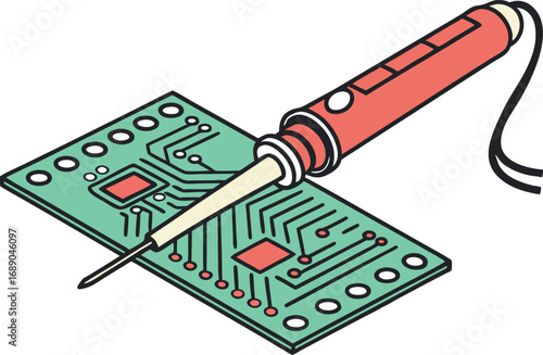 An architectural plan of a city and a vector illustration of a game board with an electric guitar, drawn with a pencil and a pen on paper, for a 3D construction design project