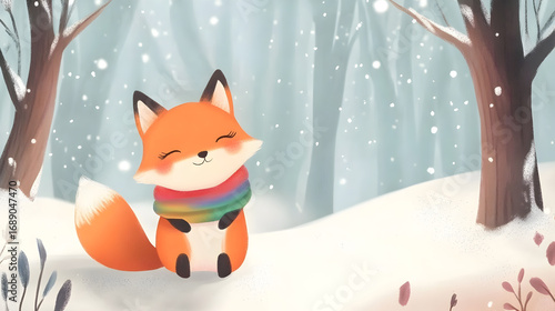 fox in the snow