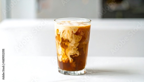 Iced Coffee Drink with Cream