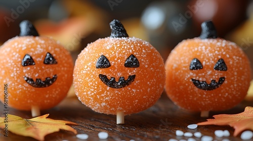 Spooky Halloween Pumpkin Cake Pops with Sugary Jack-O’-Lantern Faces