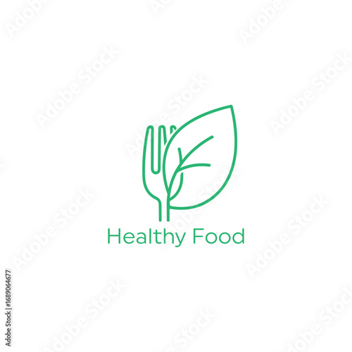 eco bites logo, health nature food vector design, spoon fork and leaf logo, eco food, hrealthy food menu, vegan lover, vegeterians, 
