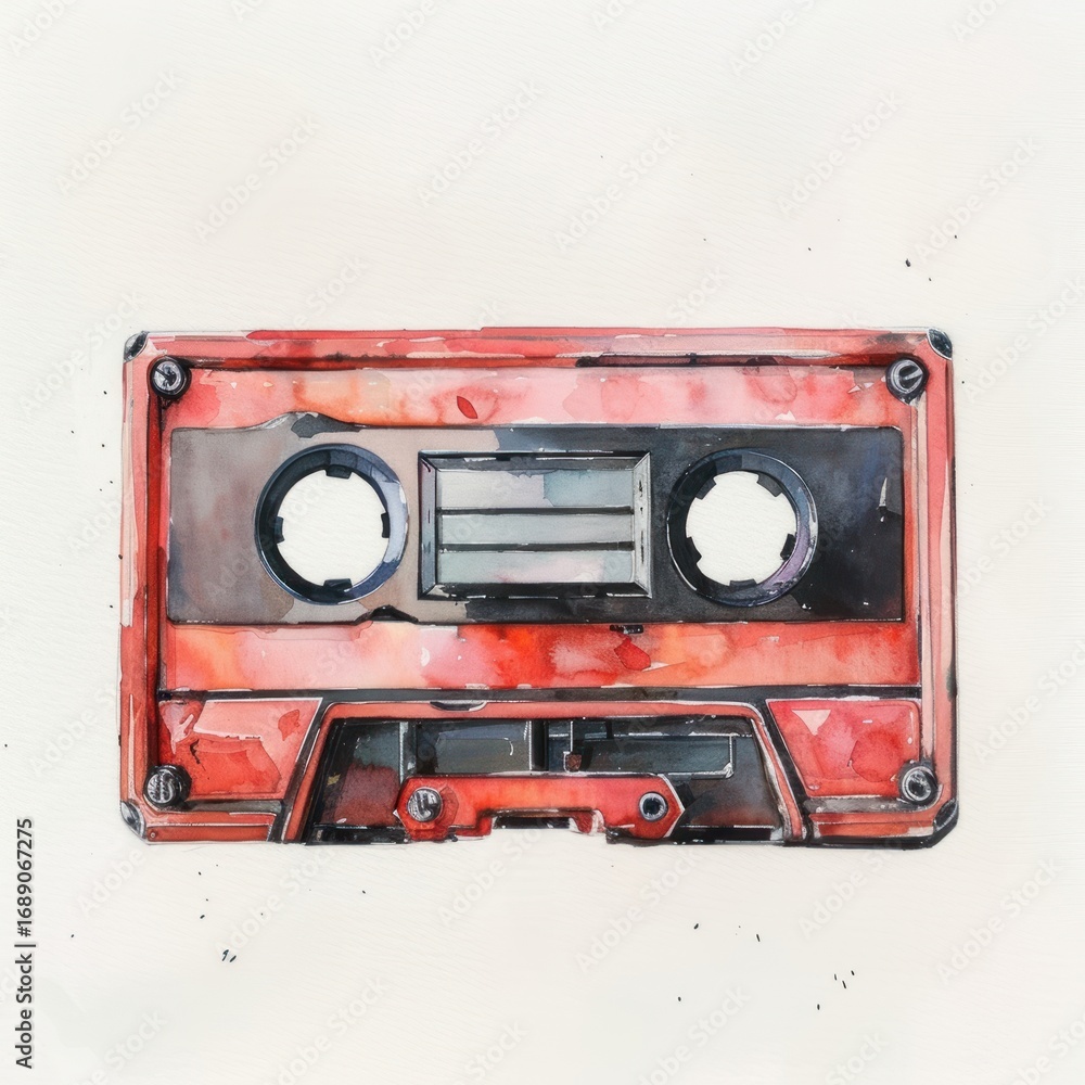 Naklejka premium Cassette machine pump gas pump.